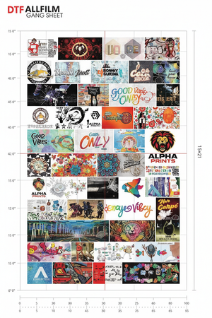 custom dtf gang sheet 15 21inches
